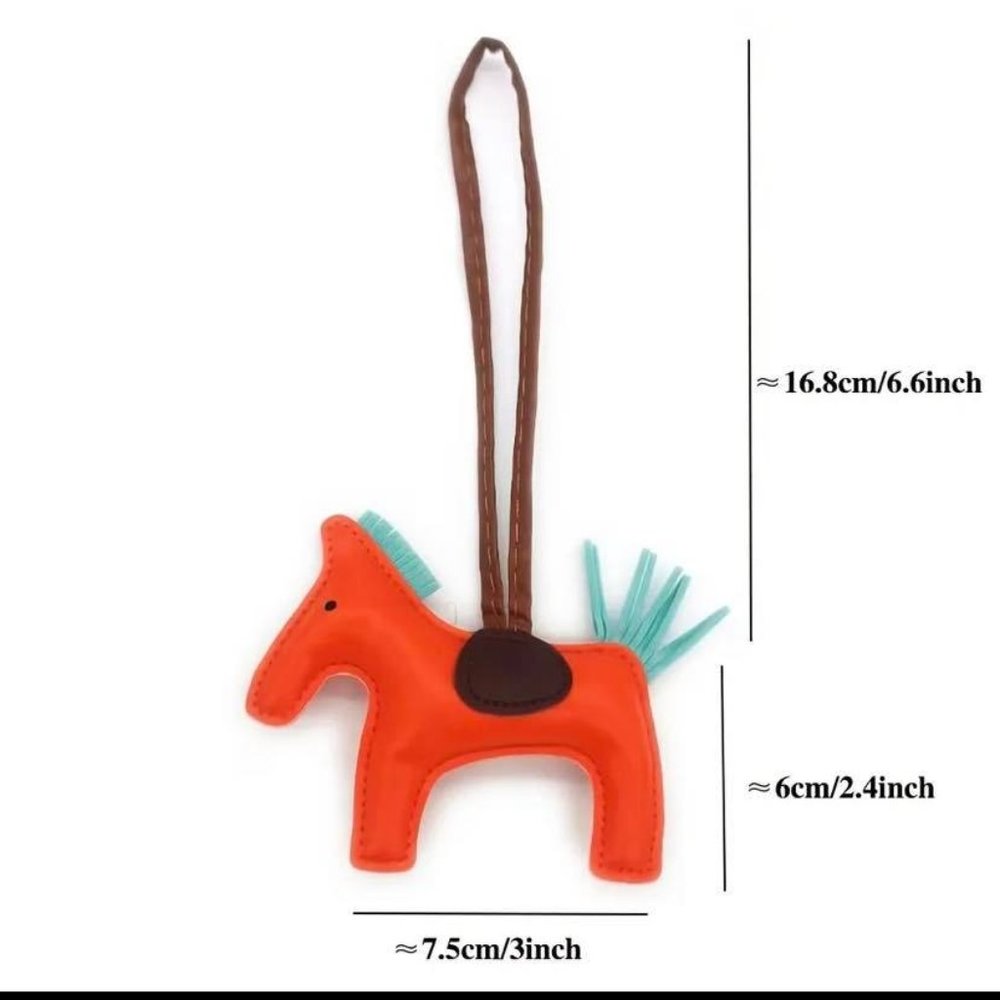 🆕 Equestrian Lucky Horse-Pony Purse Tag or Keychain - Black & Yellow 🐴 - Picture 6 of 9